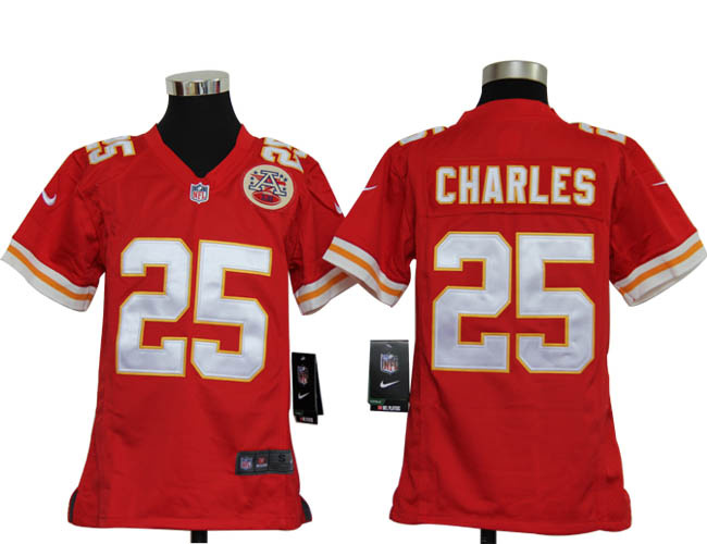 Nike Game Jerseys Team Color Kansas City Chiefs 25 Jamaal Charles
